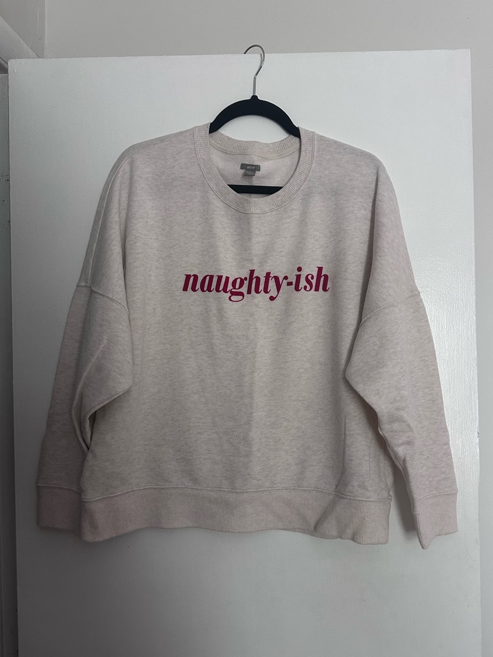 "naughty·ish" Graphic Crewneck Sweatshirt